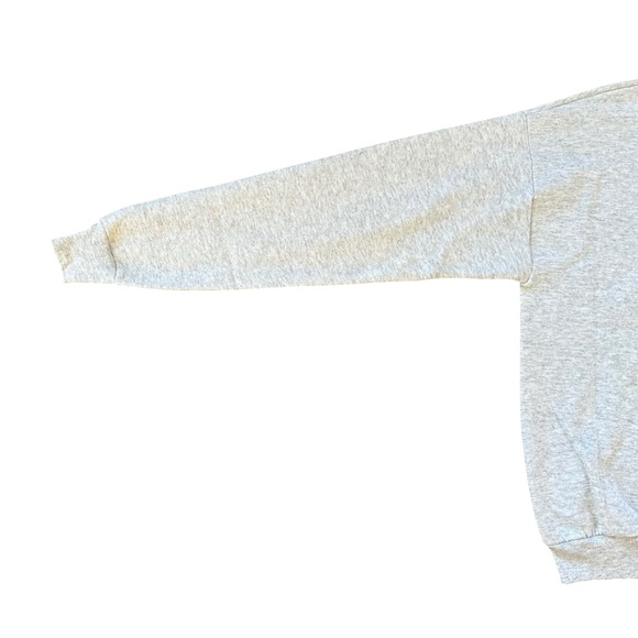 Vintage 90s Unisex FOTL Gray Heathered Poland Polish Heritage Sweatshirt Medium - Picture 6 of 9